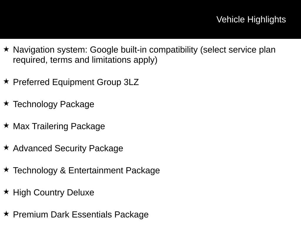 New 2026 Chevrolet Tahoe High Country SUV
