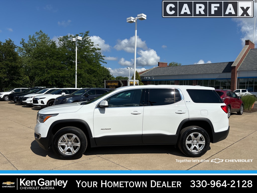 Used 2019 GMC Acadia SLE-1 with VIN 1GKKNRLA4KZ166009 for sale in Aurora, OH