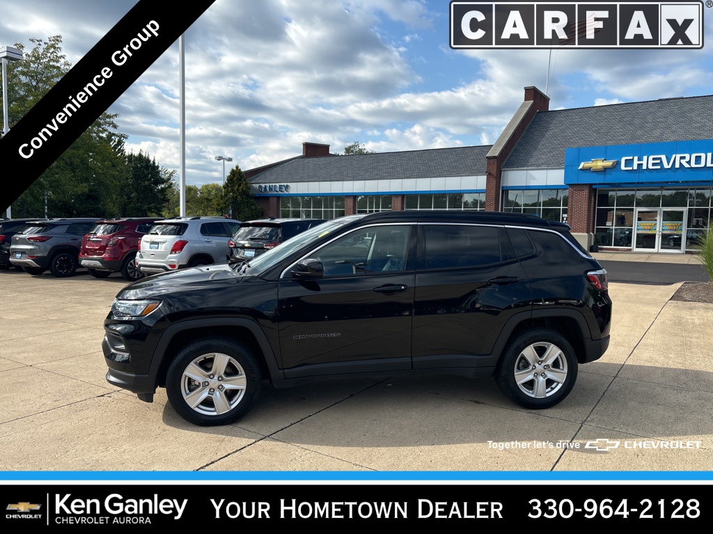 Used 2022 Jeep Compass Latitude with VIN 3C4NJDBB9NT132175 for sale in Aurora, OH