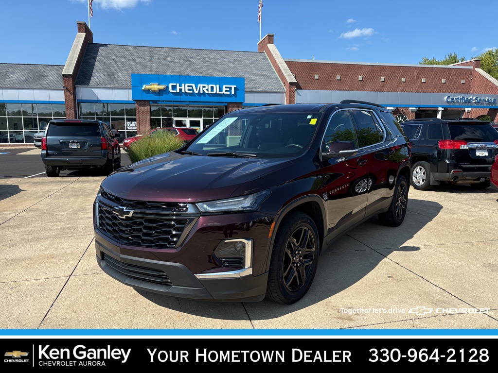 Certified 2022 Chevrolet Traverse 1LT with VIN 1GNEVGKWXNJ176466 for sale in Aurora, OH