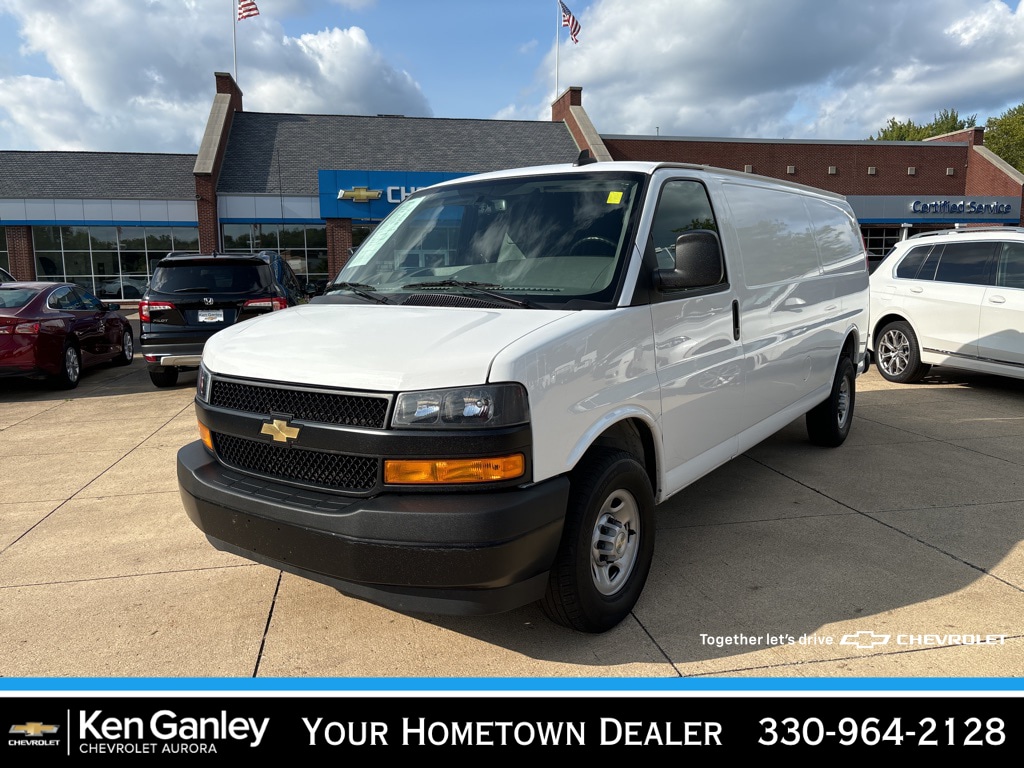 Used 2023 Chevrolet Express Cargo Work Van with VIN 1GCWGBFPXP1114369 for sale in Aurora, OH