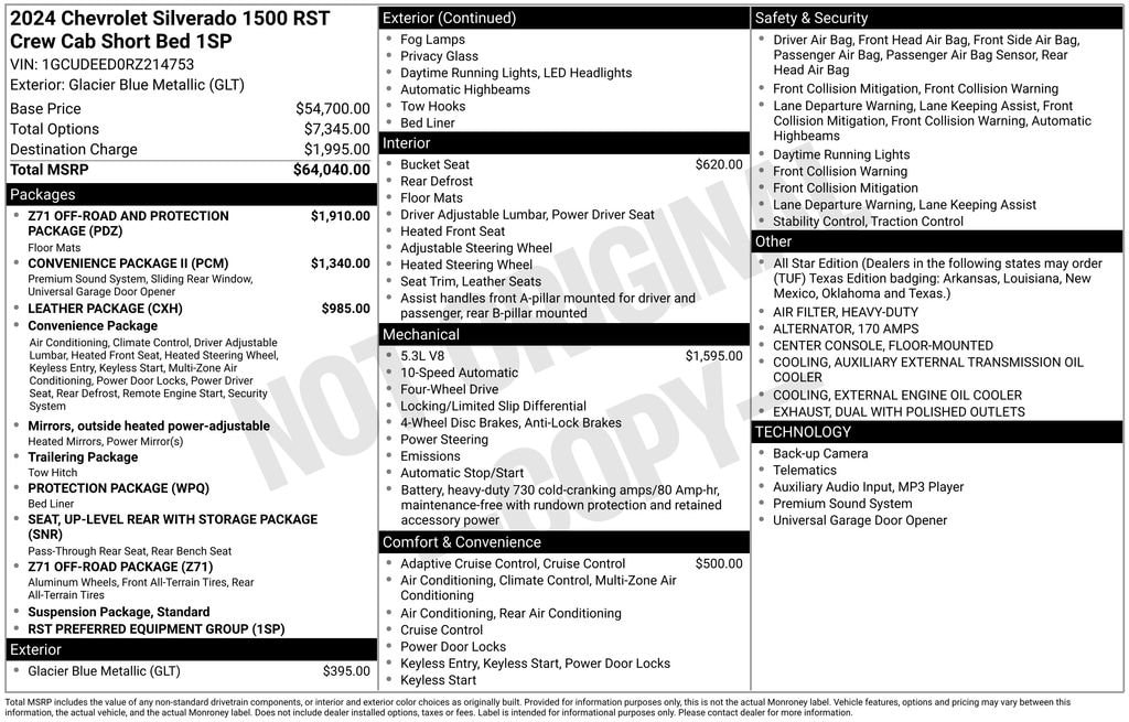 Used 2024 Chevrolet Silverado 1500 RST Truck Crew Cab