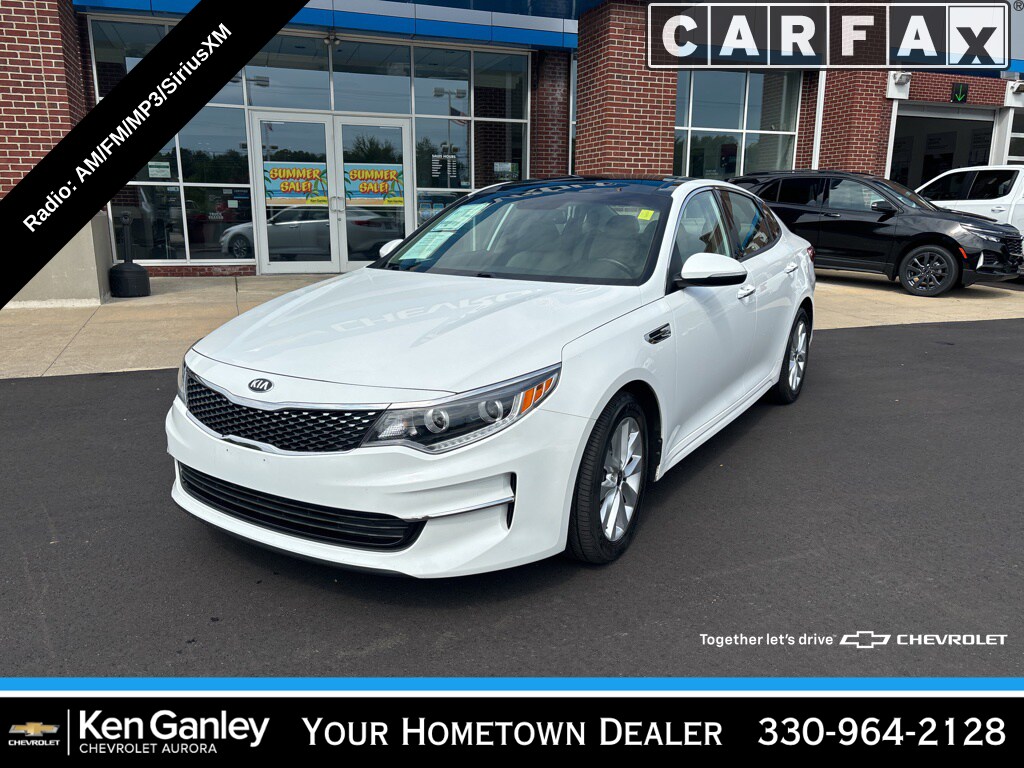 Used 2017 Kia Optima EX with VIN 5XXGU4L37HG150066 for sale in Aurora, OH