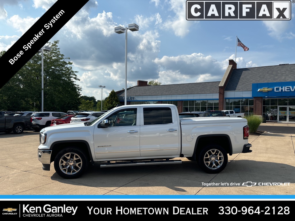 Used 2018 GMC Sierra 1500 SLT with VIN 3GTP1NEC8JG125062 for sale in Aurora, OH