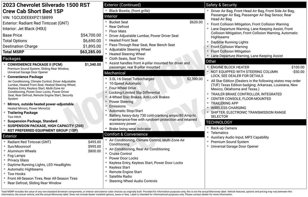 Used 2023 Chevrolet Silverado 1500 RST Truck Crew Cab