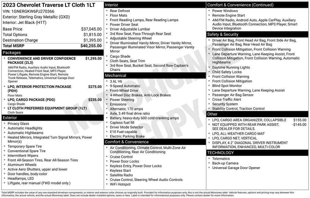 Used 2023 Chevrolet Traverse LT Cloth SUV