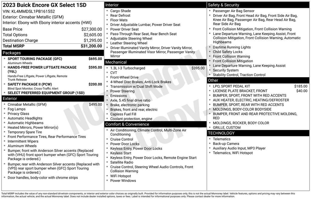 Used 2023 Buick Encore GX Select SUV