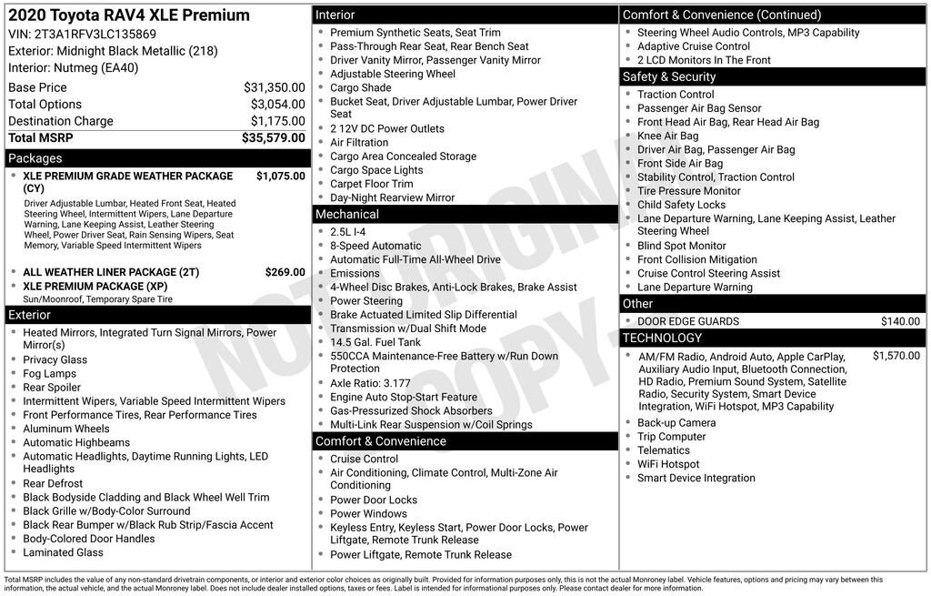 Used 2020 Toyota RAV4 XLE Premium SUV