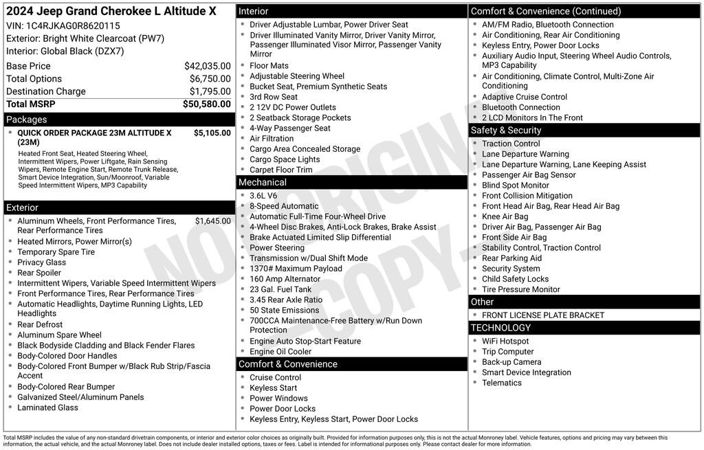 Used 2024 Jeep Grand Cherokee L Altitude X SUV