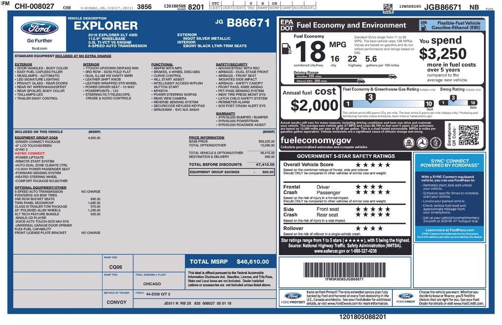 Used 2018 Ford Explorer XLT SUV