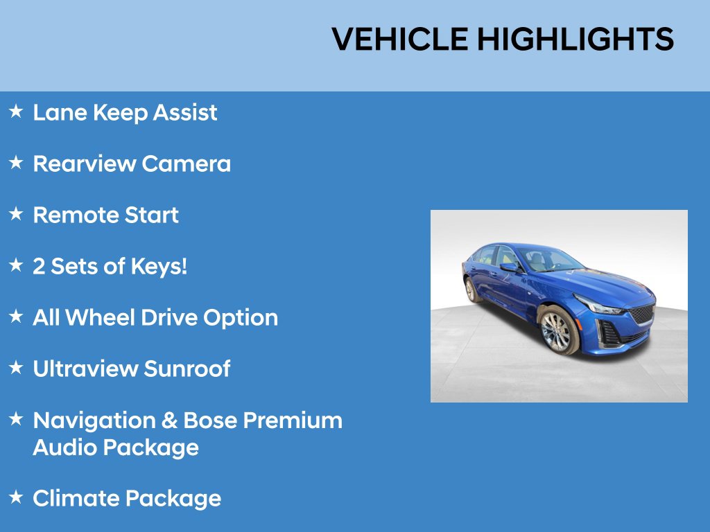 Used 2023 Cadillac CT5 Premium Luxury Sedan