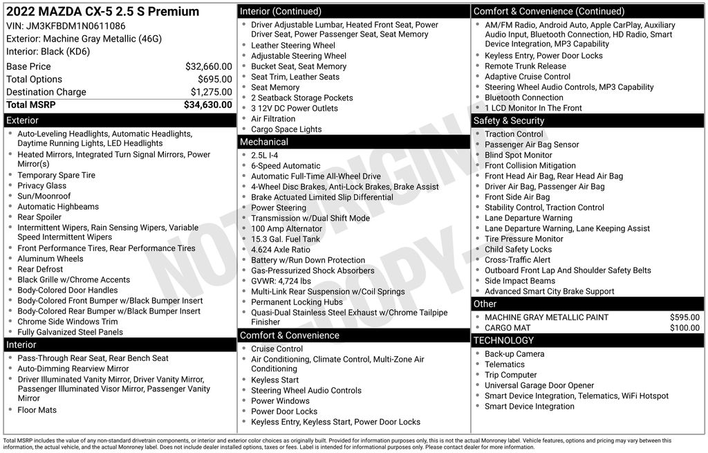 2022 Mazda CX-5 S Premium package - Photo 27