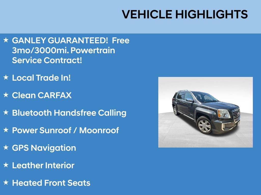 Used 2017 GMC Terrain SLT with VIN 2GKALPEK1H6237196 for sale in Parma, OH