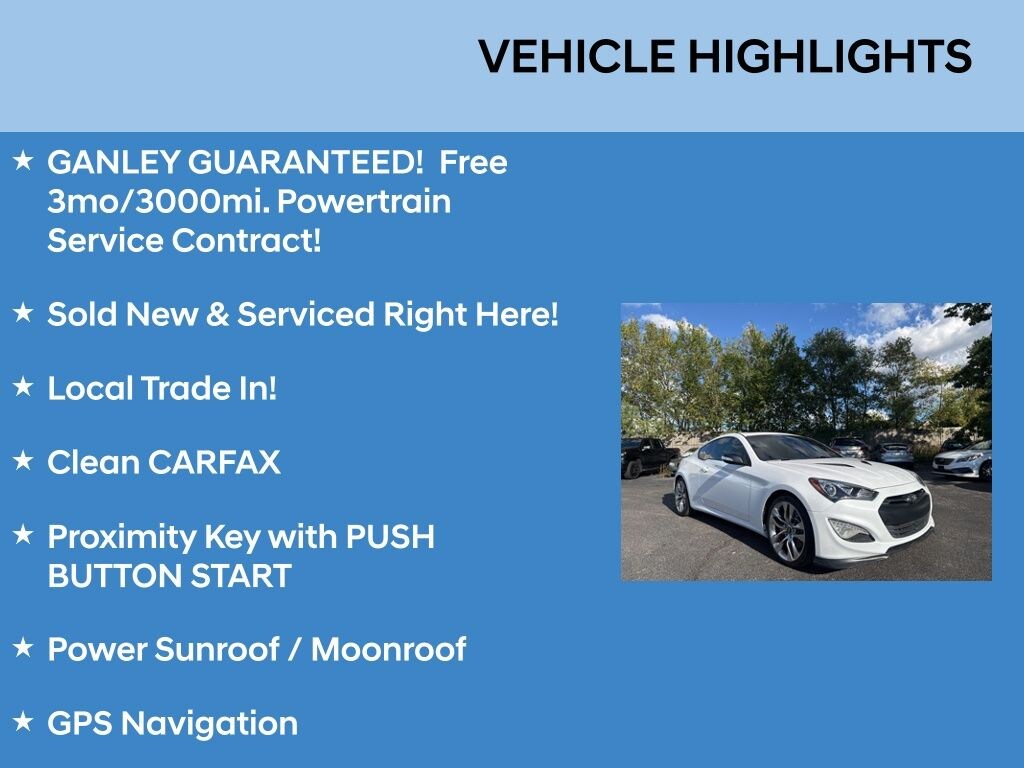 Used 2015 Hyundai Genesis Coupe 3.8L Ultimate 3.8L Man Ultimate w/Tan Seats