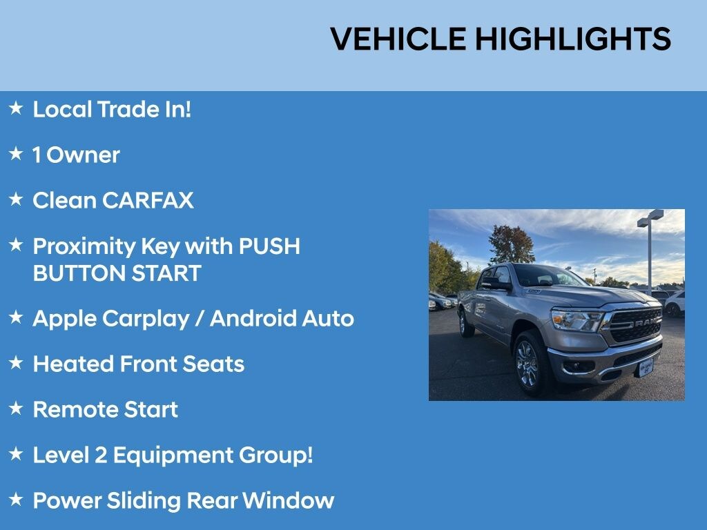 Used 2022 Ram 1500 Big Horn Big Horn 4x4 Crew Cab 64 Box