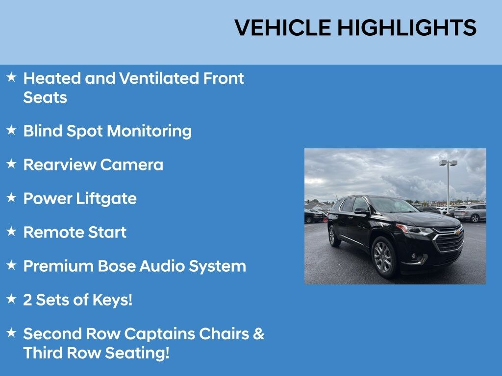 Used 2018 Chevrolet Traverse Premier FWD  Premier w/1LZ