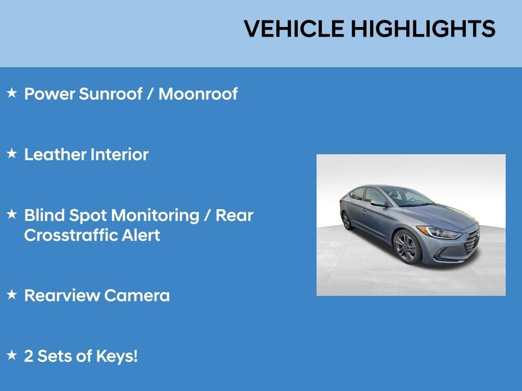Used 2017 Hyundai Elantra Limited Limited 2.0L Auto (Alabama) *Ltd Avail*