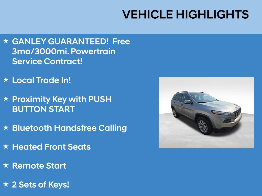 Used 2016 Jeep Cherokee Latitude with VIN 1C4PJMCS7GW111393 for sale in Parma, OH