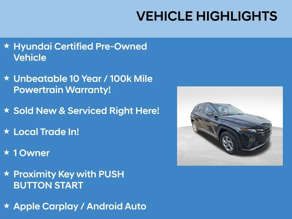 Certified 2023 Hyundai Tucson SEL SEL AWD