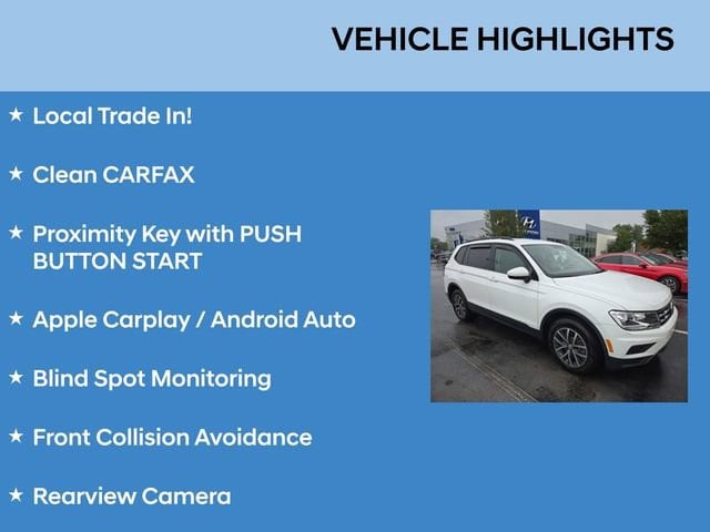 Used 2021 Volkswagen Tiguan S with VIN 3VV1B7AX2MM036117 for sale in Parma, OH