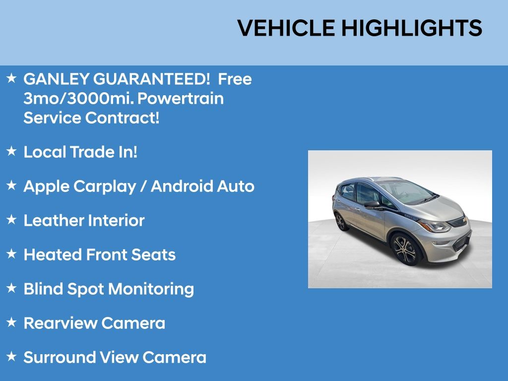 Used 2017 Chevrolet Bolt EV Premier with VIN 1G1FX6S05H4189327 for sale in Parma, OH