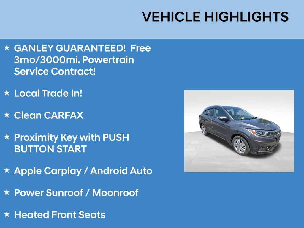 Used 2019 Honda HR-V EX with VIN 3CZRU6H59KM722558 for sale in Parma, OH