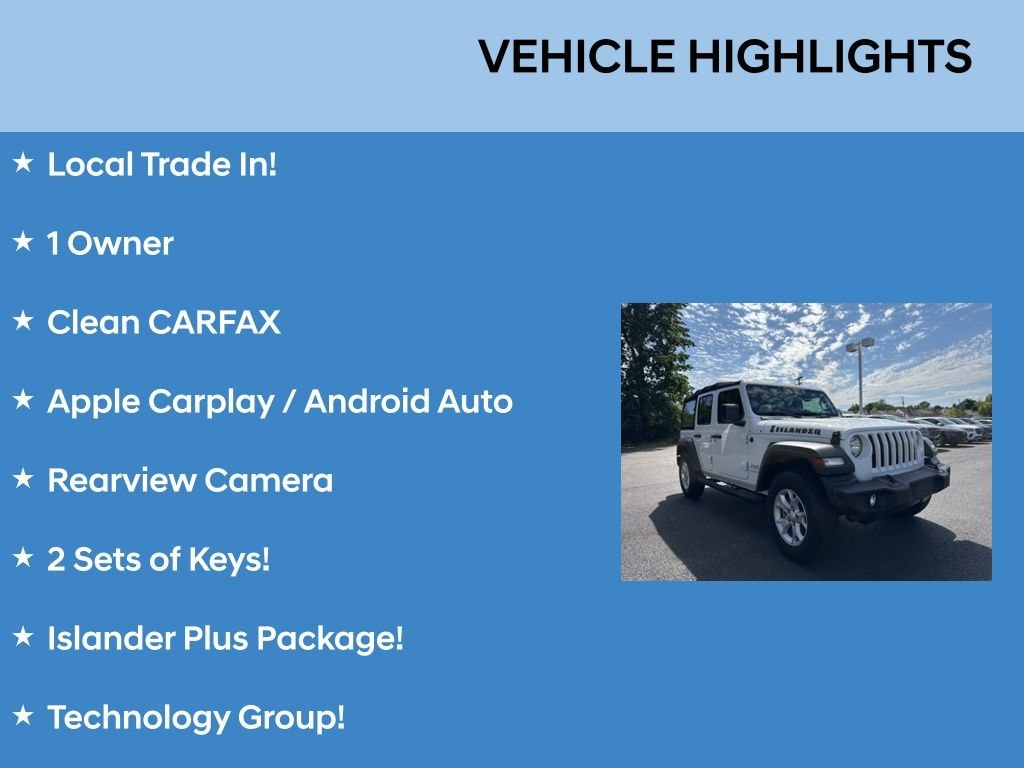Used 2021 Jeep Wrangler Unlimited Islander Unlimited Islander 4x4 *Ltd Avail*