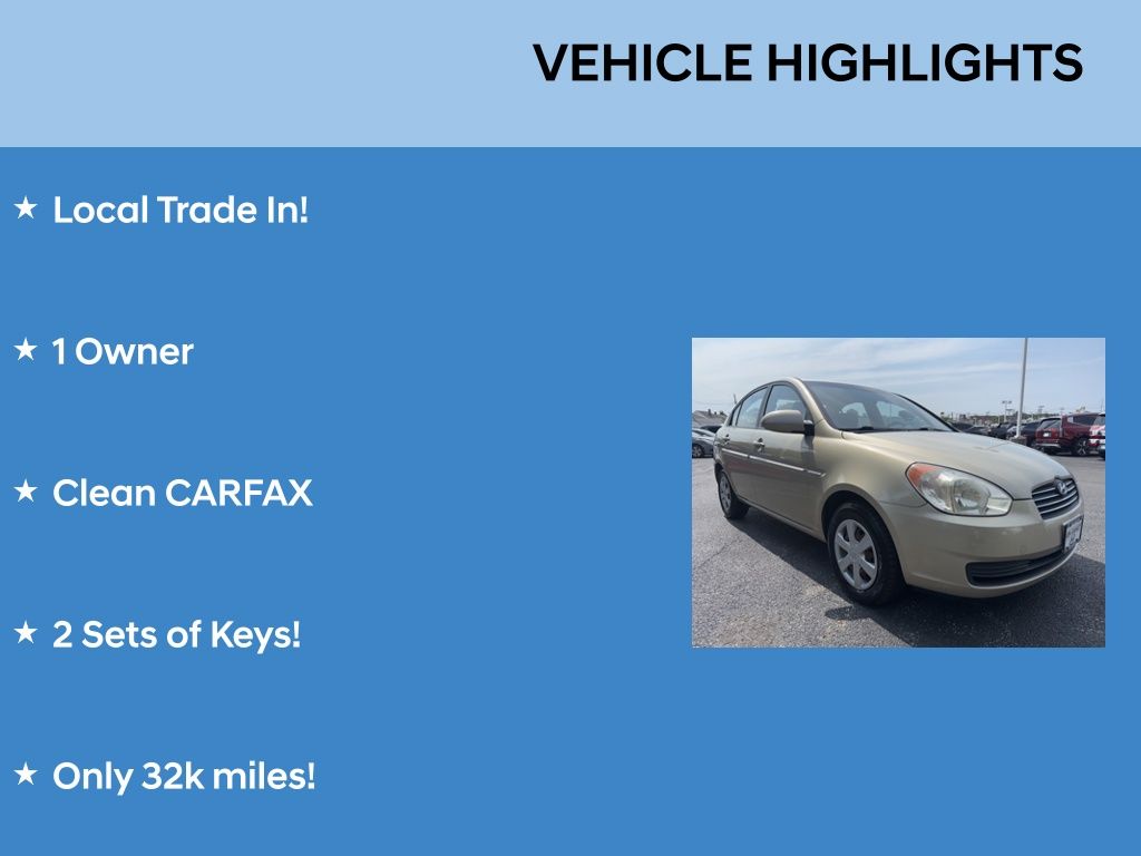Used 2006 Hyundai Accent GLS with VIN KMHCN46C76U006981 for sale in Parma, OH