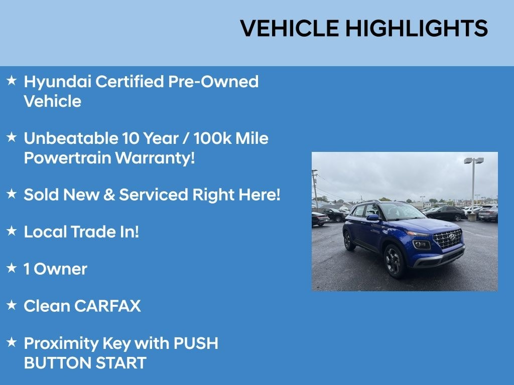 Certified 2023 Hyundai Venue Limited SUV