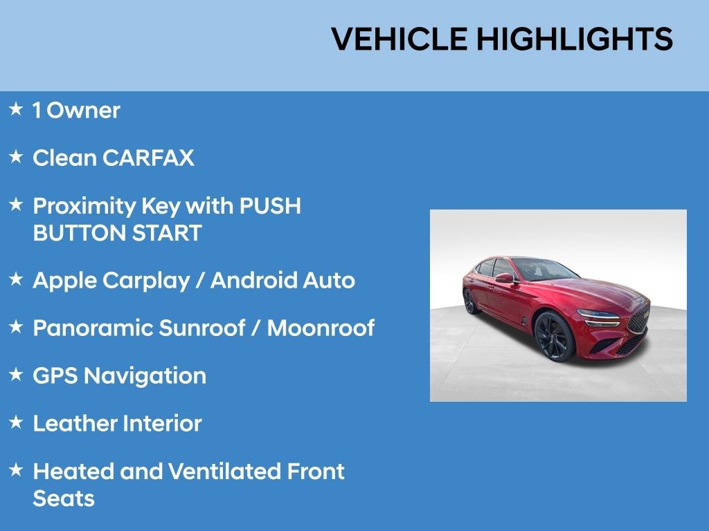 Used 2023 Genesis G70 Sedan
