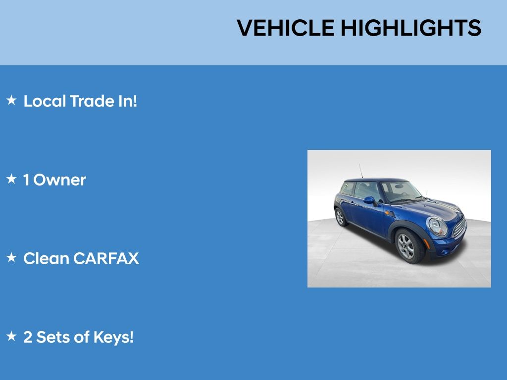 Used 2007 MINI Cooper Base with VIN WMWMF33597TT52301 for sale in Parma, OH