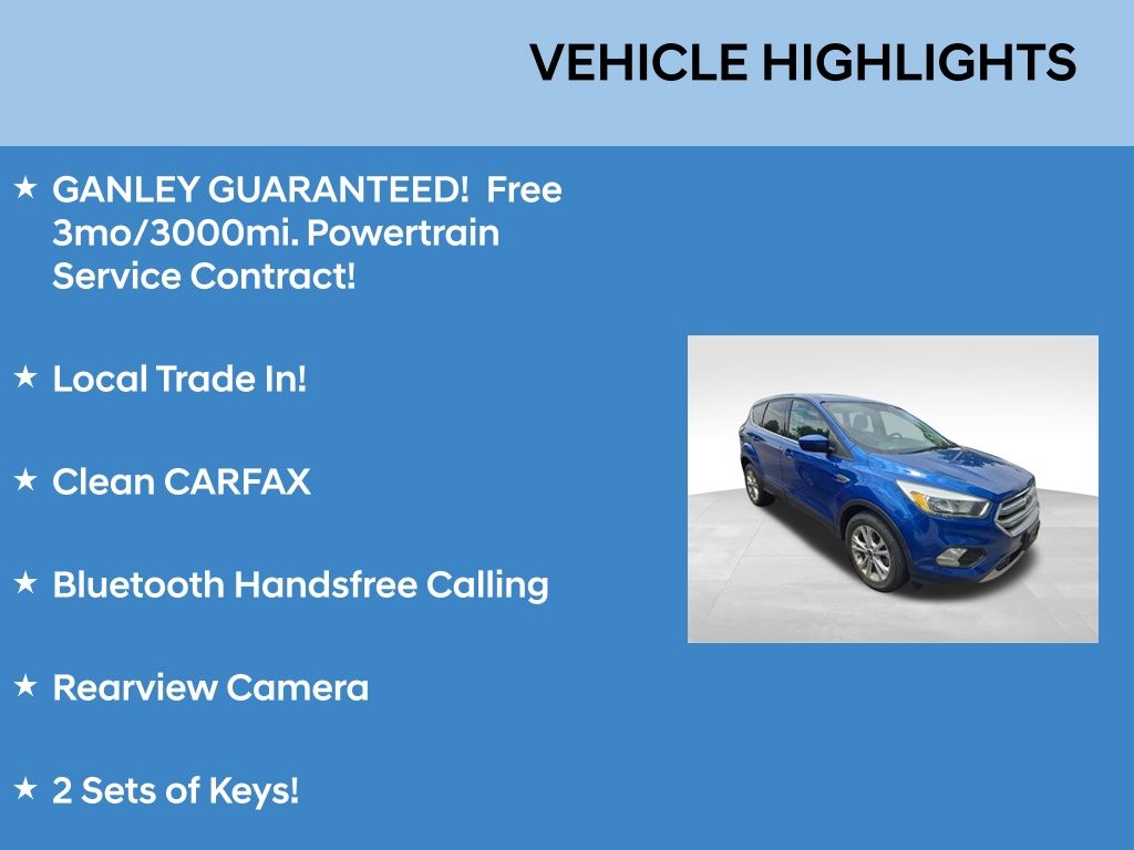 Used 2017 Ford Escape SE with VIN 1FMCU0GD2HUC86962 for sale in Parma, OH