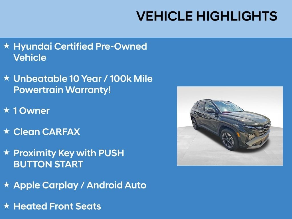 Certified 2025 Hyundai Tucson SEL SUV