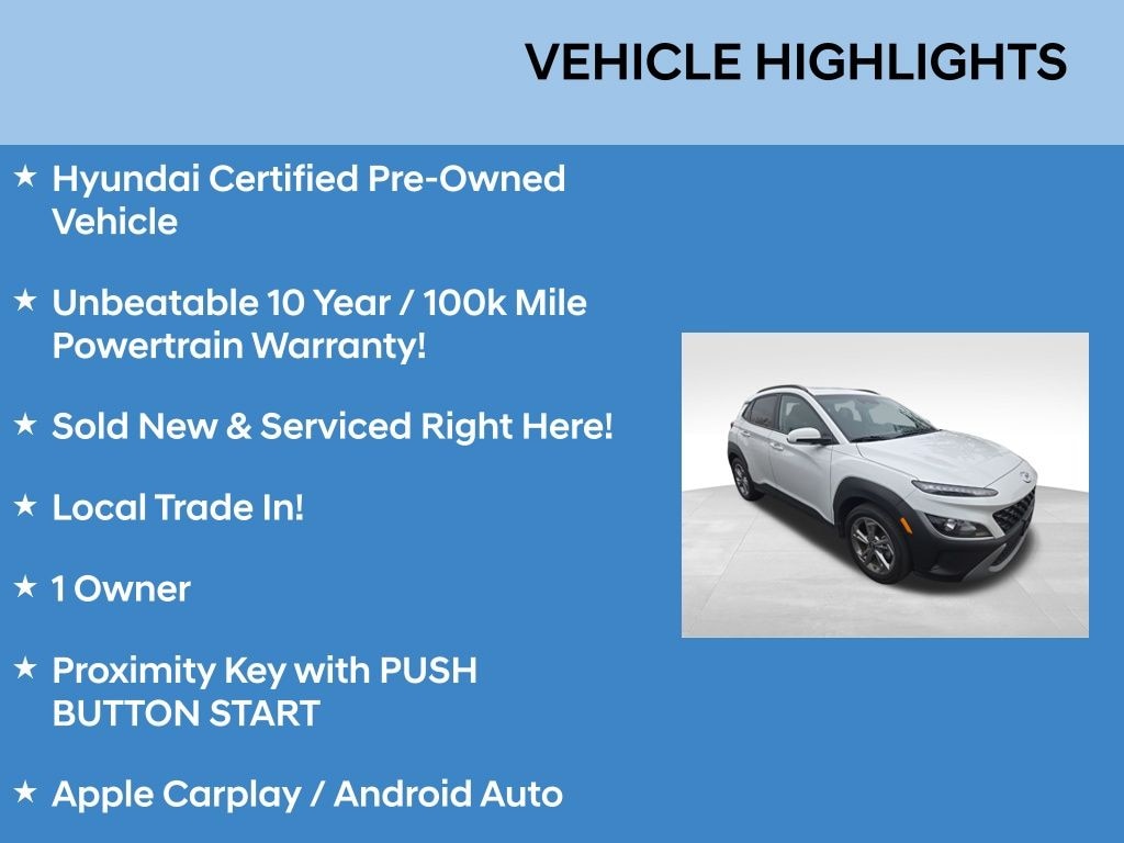 Certified 2023 Hyundai Kona SEL SUV