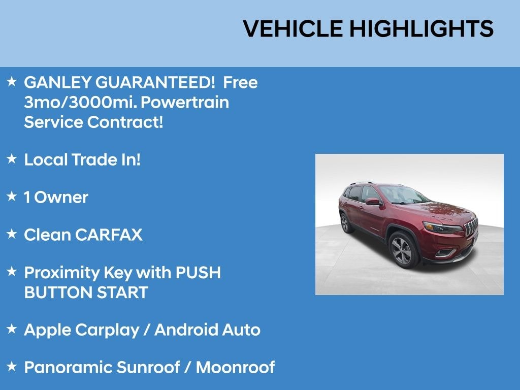 Used 2019 Jeep Cherokee Limited 4x4 SUV