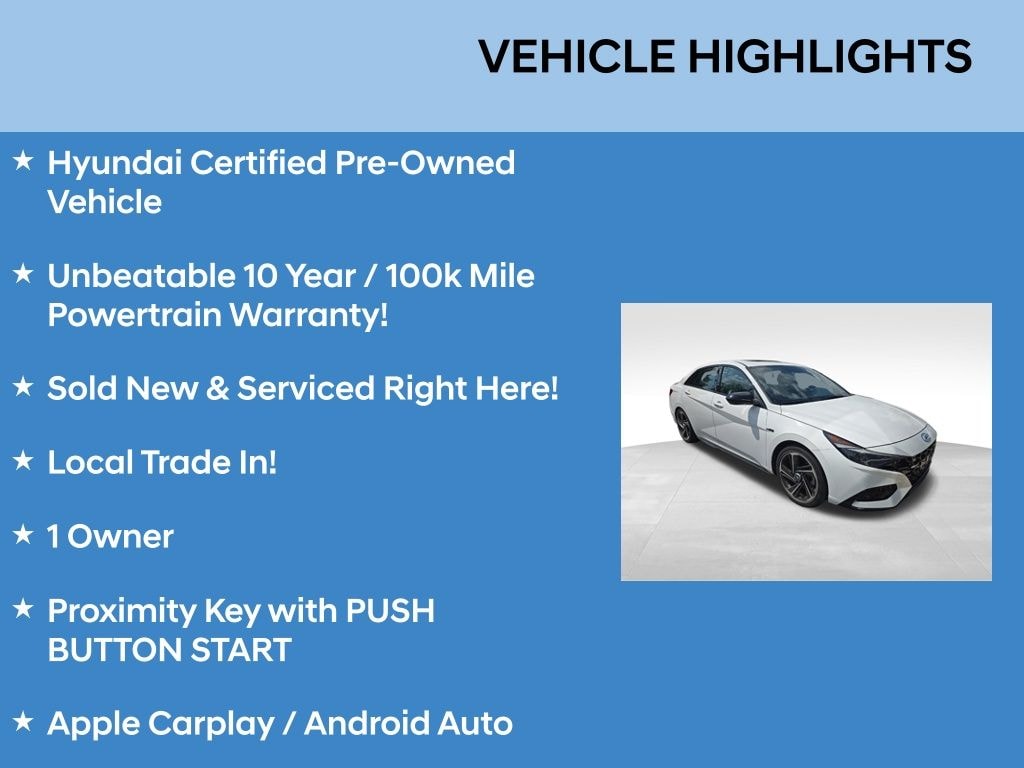 Certified 2023 Hyundai Elantra N Line Sedan