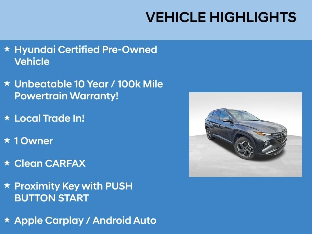 Certified 2023 Hyundai Tucson Limited SUV