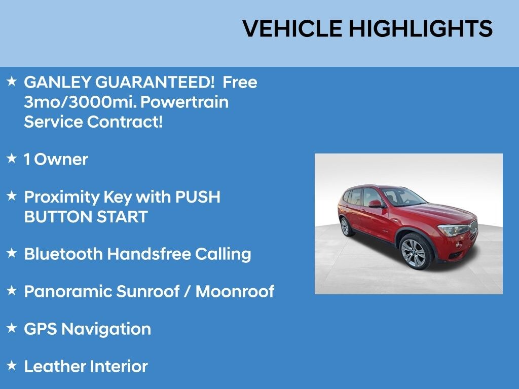 Used 2017 BMW X3 xDrive28i SUV