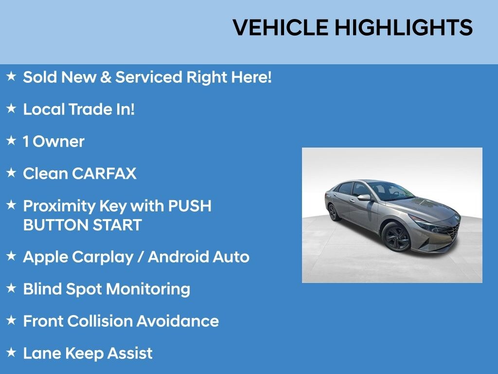 Used 2023 Hyundai Elantra SEL Sedan