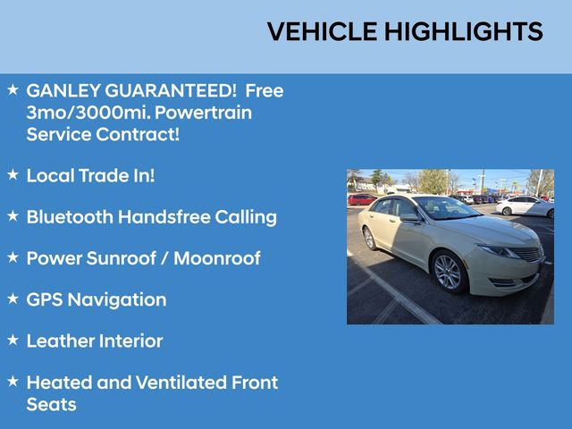 Used 2016 Lincoln MKZ  with VIN 3LN6L2G92GR613440 for sale in Parma, OH