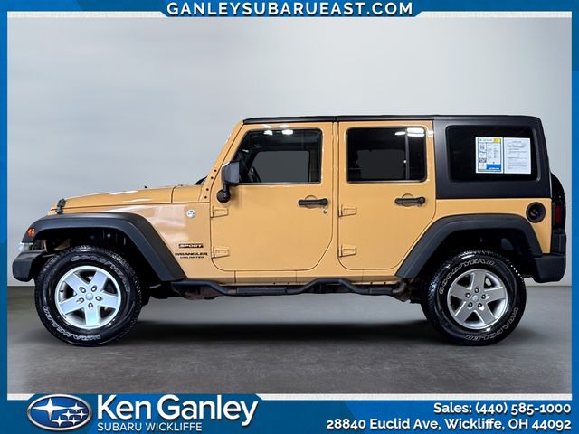 Used 2014 Jeep Wrangler Unlimited Sport with VIN 1C4BJWDGXEL113184 for sale in Wickliffe, OH