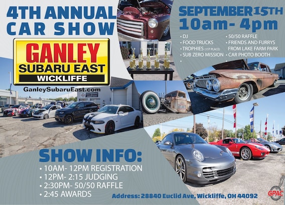 Ganley Subaru East >> 2019 Car Show Registration Ganley Subaru East Ganley Subaru East >> 2019 Car Show Registration Ganley Subaru East
