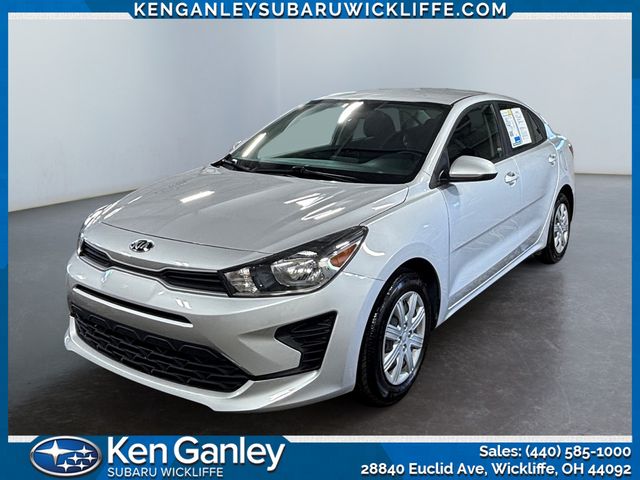 Silky Silver 2021 Kia Rio LX FWD Sedan Front-Wheel Drive Continuously Variable Transmission