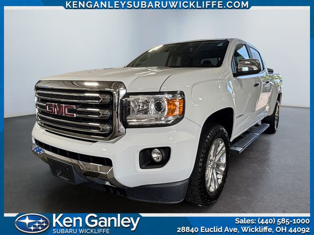 Summit White 2017 GMC Canyon SLT Crew Cab 4WD Pickup Truck Four-Wheel Drive 6-Speed Automatic