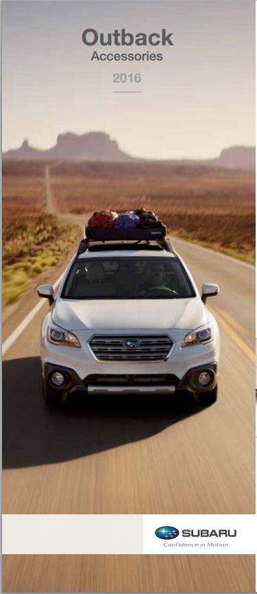 2016 subaru on sale outback accessories