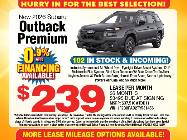 New Subaru Outback For Sale | Ken Ganley Subaru Bedford