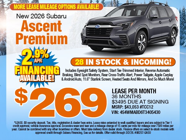 New Subaru Ascent Bedford OH | Subaru Deals | Cleveland Area