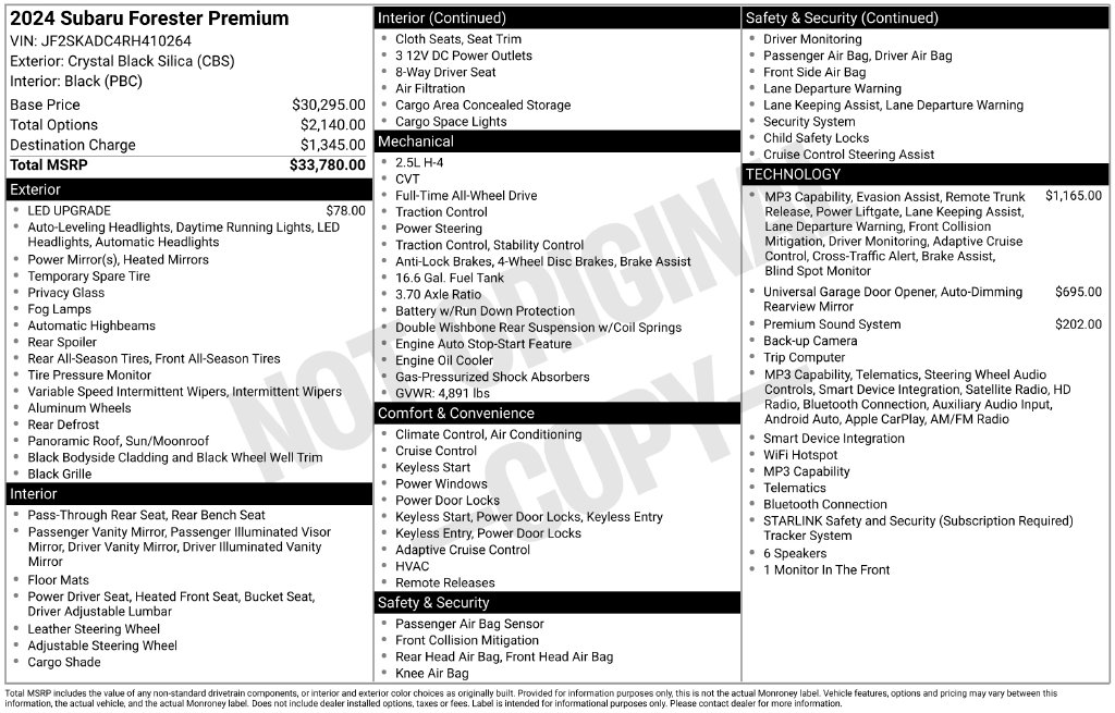 Used 2024 Subaru Forester Premium SUV
