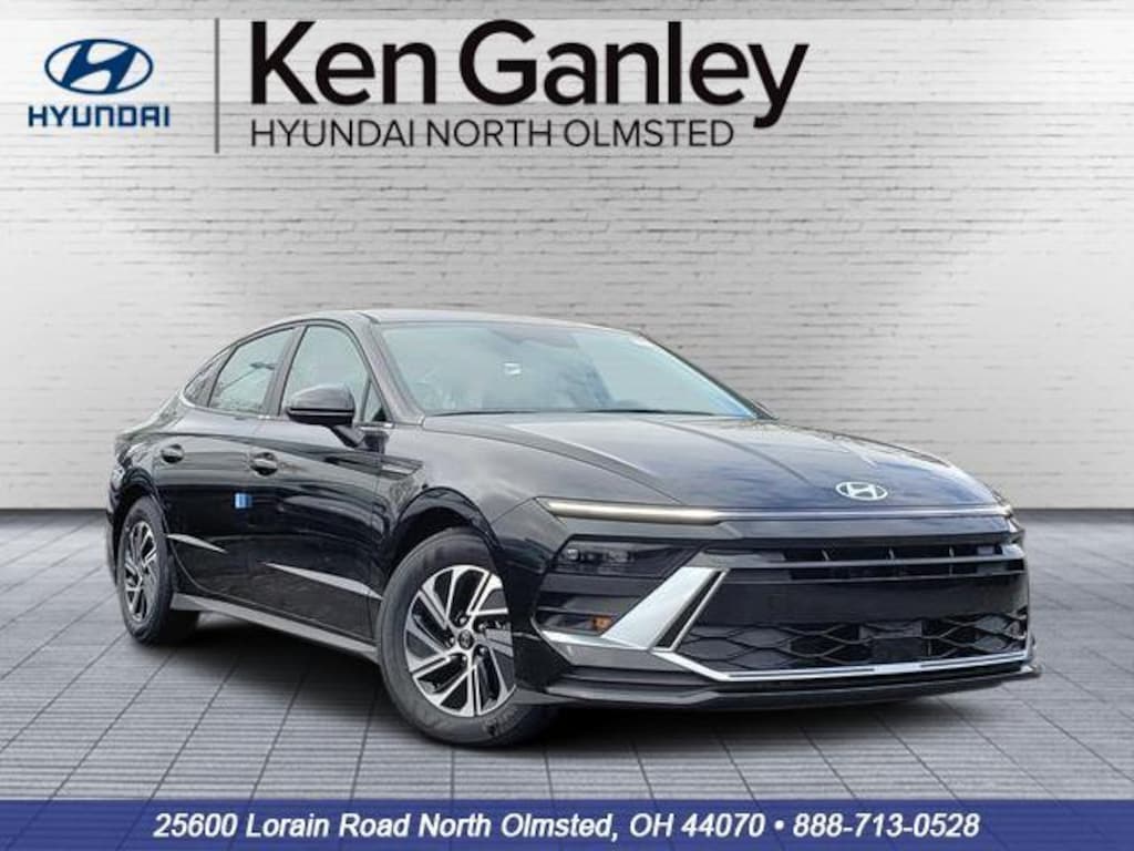 New 2026 Hyundai Sonata Hybrid Blue Sedan