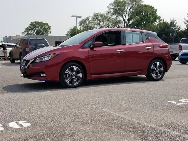 Used 2021 Nissan Leaf SL Plus with VIN 1N4BZ1DV1MC553390 for sale in North Olmsted, OH